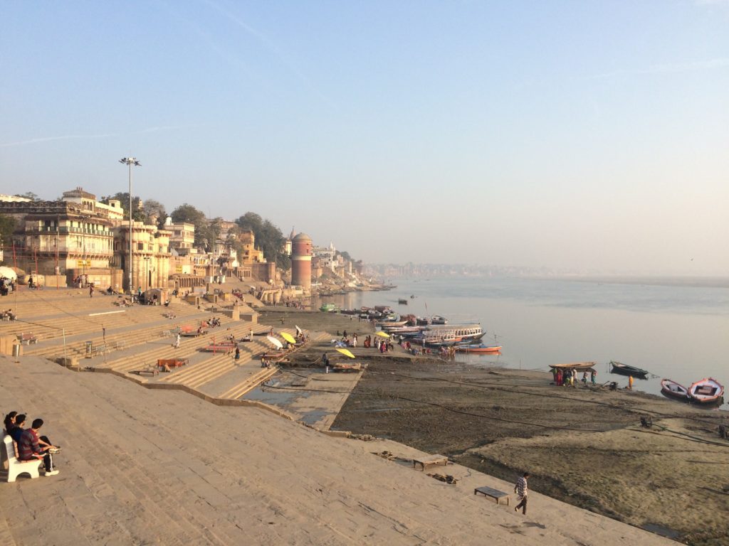 Views of the Ganga in Varanasi.