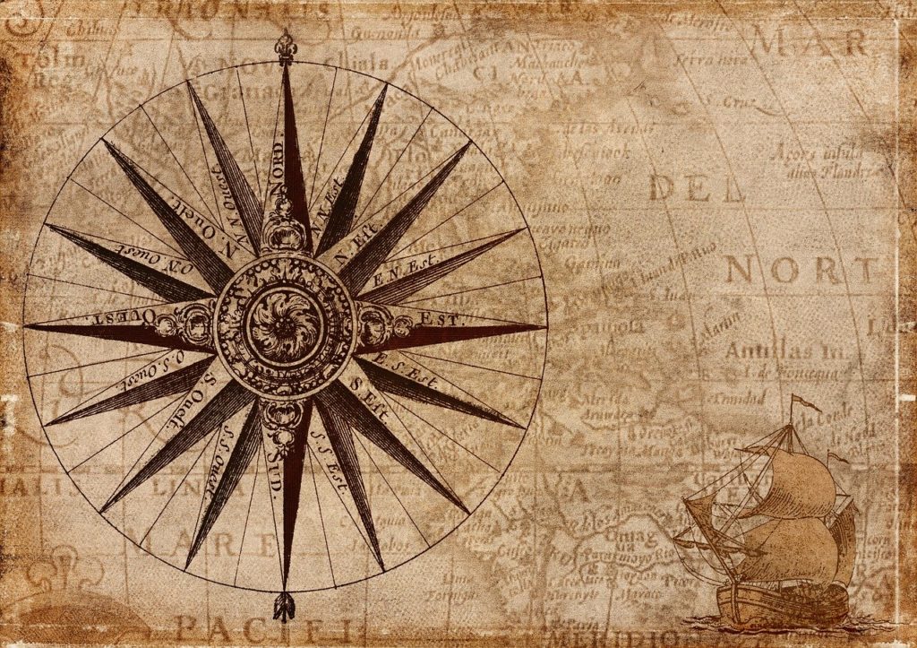 Navigating the seas with paper maps and compass